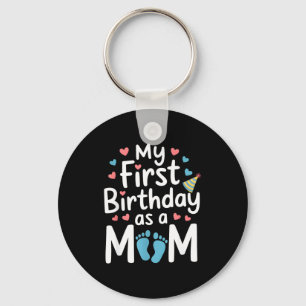 Porte-clés Premier anniversaire nouvelle maman bébé fête joye
