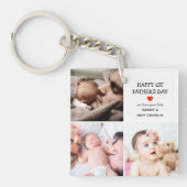 Porte-clés Premier cadeau de Fête des pères | Collage photo m (Devant)