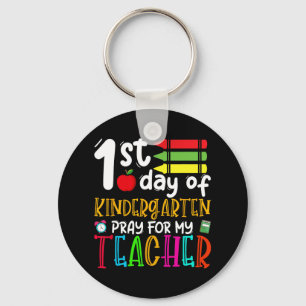 Porte-clés Premier Jour D'Enfance Priez Pour Mon Professeur D