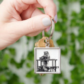 Porte-clés Premier métier à tisser entièrement automatisé (main)