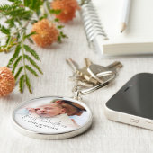 Porte-clés Premier Noël Comme Nom De Papa Photo Overlay (Côté)