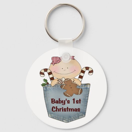 Porte-clés Premier Noël du bébé (Recto)