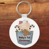 Porte-clés Premier Noël du bébé (Recto)