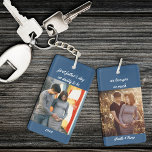 Porte-clés Premier papa de Fête des pères à être 2 Porte - cl<br><div class="desc">Porte - clé photo pour la première fête des pères d'un père à être. Le modèle photo est configuré pour ajouter 2 de vos photos préférées, qui sont imprimées de chaque côté, en format carré / instagram. Vous pouvez ajouter des photos de maternité ou un échographie / une image ultrasonore....</div>