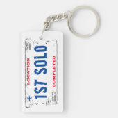 Porte-clés Premier Porte - clé de plaque de licence solo (Dos)