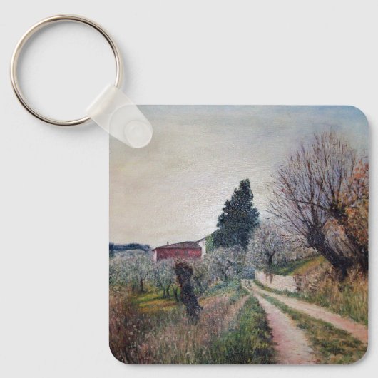 Porte-clés PREMIER PRINTEMPS EN GOUVERNALAIS / Paysage Toscan (Recto)