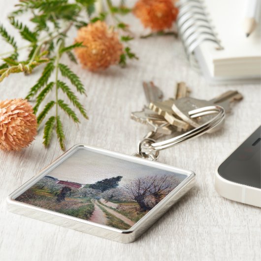 Porte-clés PREMIER PRINTEMPS EN GOUVERNALAIS / Paysage Toscan (Côté)