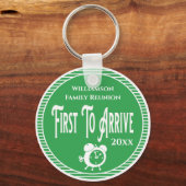 Porte-clés Premier Prix De Réunion Familiale Arrivé (Recto)