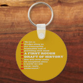 Porte-clés Première ébauche rude de l'histoire. (Recto)