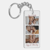 Porte-clés Première Fête des pères Custom Photo Collage Nouve (Devant gauche)