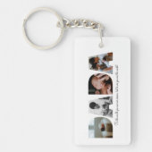 Porte-clés Première Fête des pères Dada Photo Collage Cadeau (Devant)