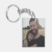 Porte-clés Première Fête des pères mignonne papa fille Nom Ph (Devant gauche)