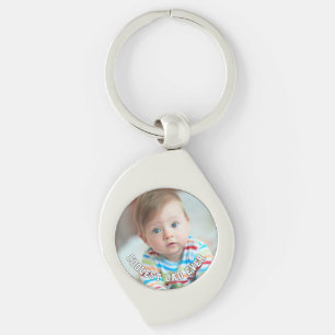 Porte-clés Première Fête des Pères Papa le Plus Cool Bébé Pho