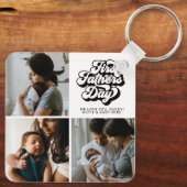 Porte-clés Première Fête des pères Simple Super Retro Trois p (Verso)