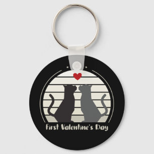 Porte-clés Première Saint Valentin