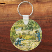 Porte-clés Premières étapes par Vincent van Gogh 1890 (Recto)