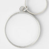 Porte-clés Premium Durable de Forme Rond Classique (Devant)