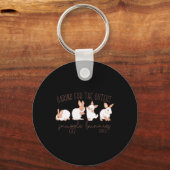 Porte-clés Prendre Soin Des Bunnies Les Plus Cuttes (Recto)