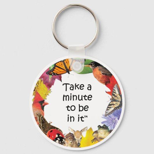 Porte-clés Prendre Une Minute Porte - clé (Est) (Recto)
