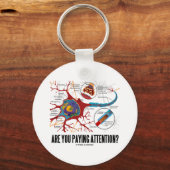 Porte-clés Prends-Tu Attention ? (Humour Synapse du neurone) (Recto)