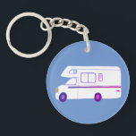 Porte-clés PRENEZ TOUJOURS LA ROUTE PITTORESQUE Motorhome Cam<br><div class="desc">Customisez ce porte - clé mignon avec votre propre texte,  votre nom ou tout ce que vous voulez. Préparez-vous à votre voyage en voiture avec ce design vintage RV,  dessiné à la main par moi pour vous ! Consultez ma boutique pour trouver beaucoup d'autres articles correspondants !</div>
