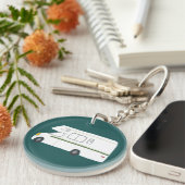 Porte-clés PRENEZ TOUJOURS LA ROUTE PITTORESQUE Motorhome Cam (Devant droit)