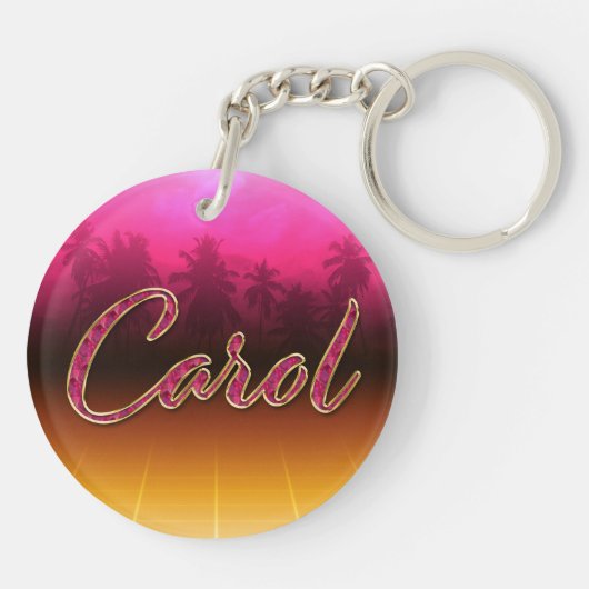 Porte-clés Prénom de Carol (Dos)