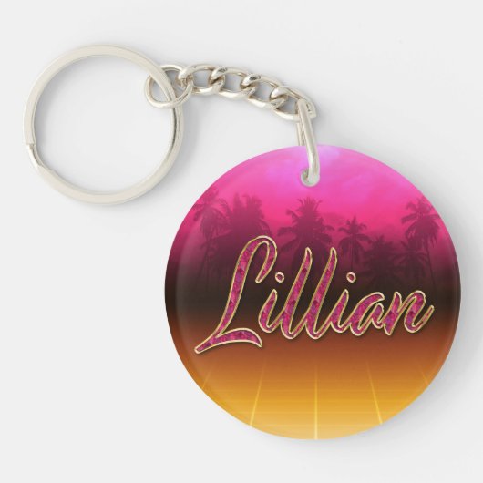 Porte-clés Prénom de Lillian (Devant)