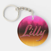 Porte-clés Prénom de Lilly (Devant)