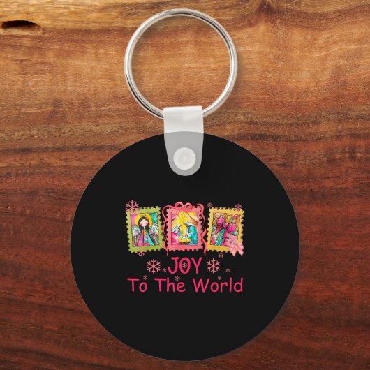 Porte-clés Preppy Christian Christmas Joy Coquette Jesus Nati (Recto)