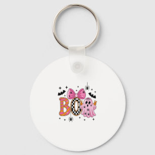 Porte-clés Preppy Éffrayant Halloween Boo