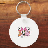 Porte-clés Preppy Éffrayant Halloween Boo (Recto)