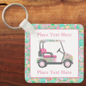 Porte-clés Preppy Palm Beach Golf Cart (Recto)
