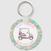 Porte-clés Preppy Palm Beach Golf Cart (Recto)