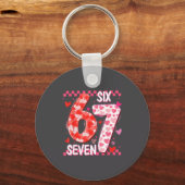 Porte-clés Preppy Retro Coquette Bow 6 7 Six Seven Love Valen (Recto)