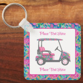 Porte-clés Preppy Sea Turtles Golf Cart (Recto)
