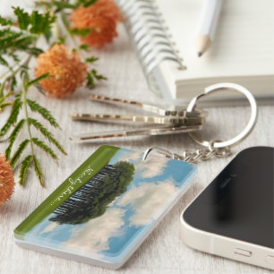 Porte-clés Près de trois arbres La cornique est un point de 