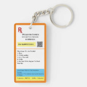 Porte-clés Prescription conçue (Dos)