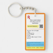 Porte-clés Prescription conçue (Devant)