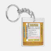 Porte-clés Prescription de RX pour le bonheur (Devant gauche)