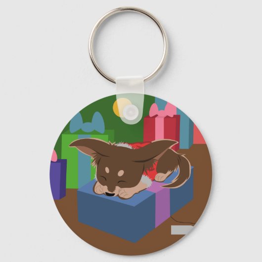 Porte-clés Présence de chiot (Recto)