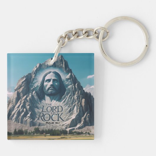 Porte-clés Présence divine sur le pic majestueux (Dos)