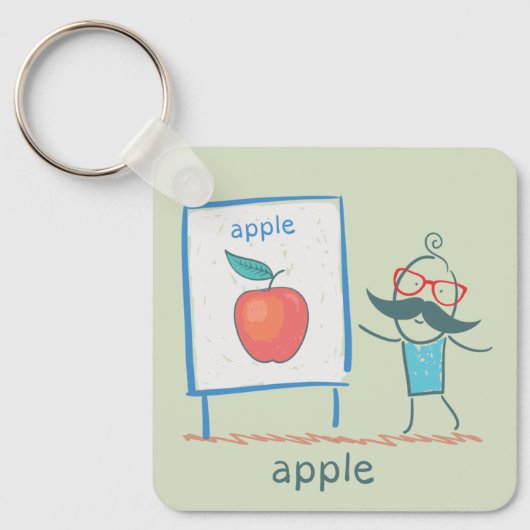 Porte-clés Présentation d'une Apple (Recto)