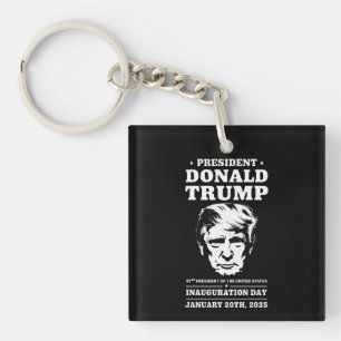 Porte-clés Président 47 D J Trump Jour d'investiture Jan 2025