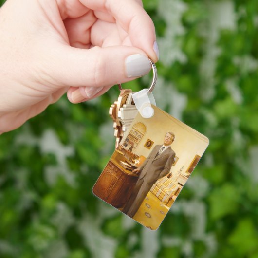 Porte-clés Président américain James Earl Carter Bureau Ovale (main)