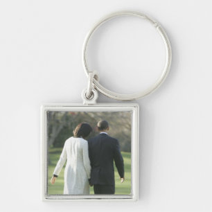 Porte-clés Président Barack Obama et Première Dame Michelle