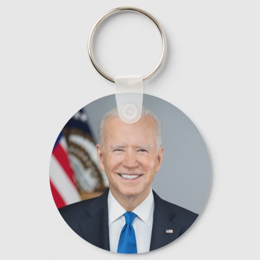 Porte-clés Président Joe Biden Portrait Officiel 2021 (Recto)