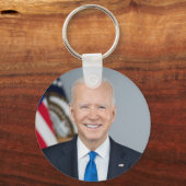 Porte-clés Président Joe Biden Portrait Officiel 2021 (Recto)