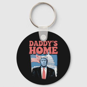 Porte-clés Président Trump Papa est à la maison Reprenons l'A