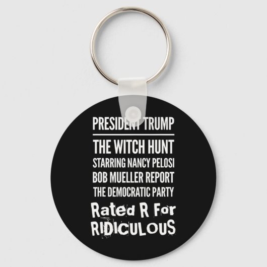 Porte-clés President Trump The Witch Hunt Nancy Pelosi Bob Mu (Recto)